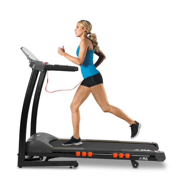 JLL S300 Folding Home Treadmill - 4.5HP Motor, 20 Incline Levels, 0.3km/h - 16km/h Speed Range. Digital Home Running Machine